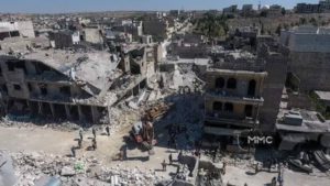 Multiple Airstrikes Target Marketplace in Idlib Syria