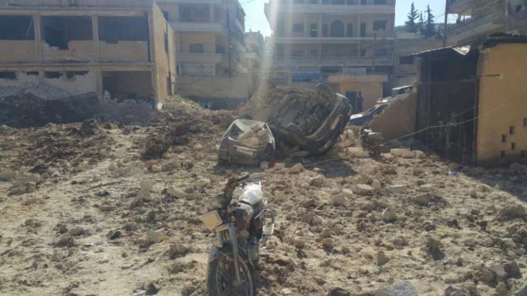 Kafr Takhareem Surgical Hospital in Idlib Attacked By ThreeAirstrikes