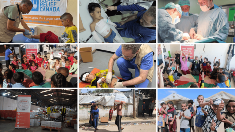 UOSSM Gaza Report Relief Collage 2024